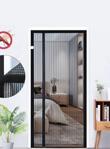 Pleated mesh Door Windows